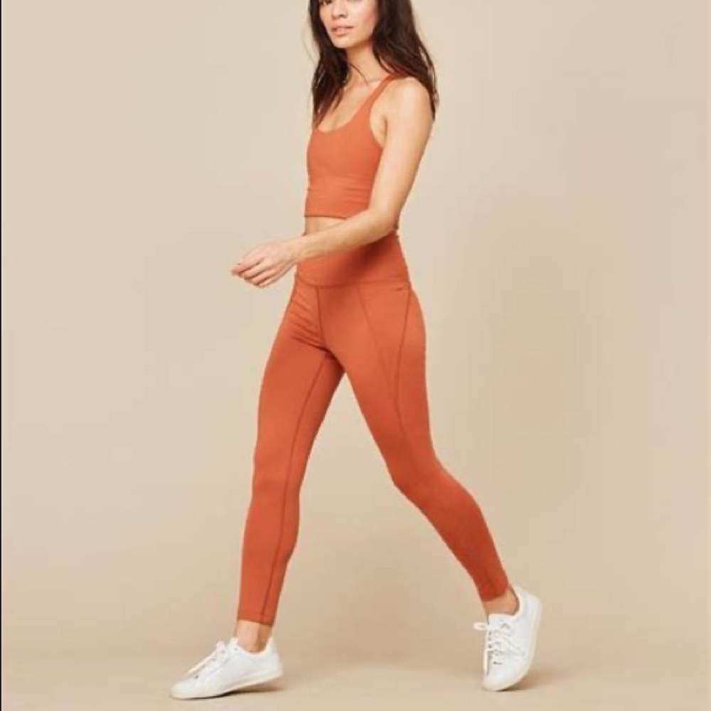 Girlfriend Collective toasted apricot Activewear Set